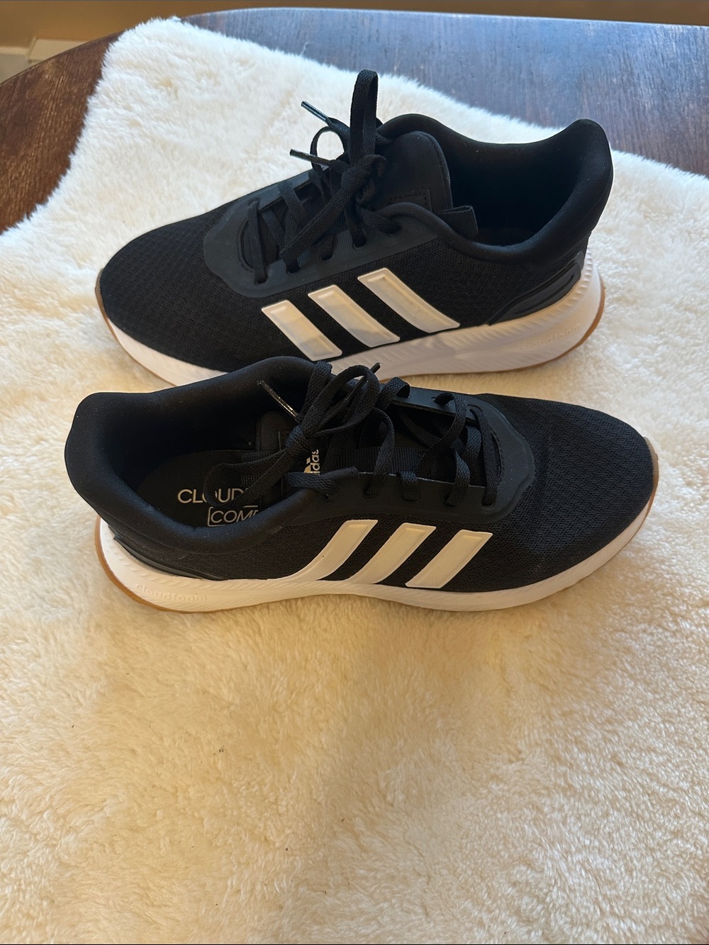 adidas Black and White Athletic Sneakers